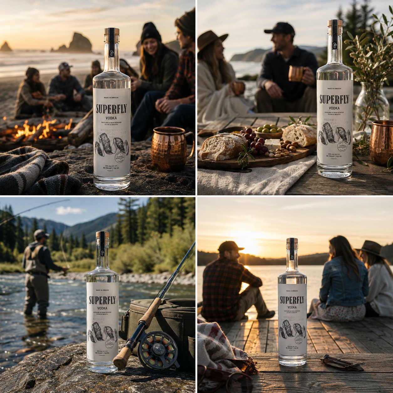 Superfly brand lifestyle photography — coastal Oregon